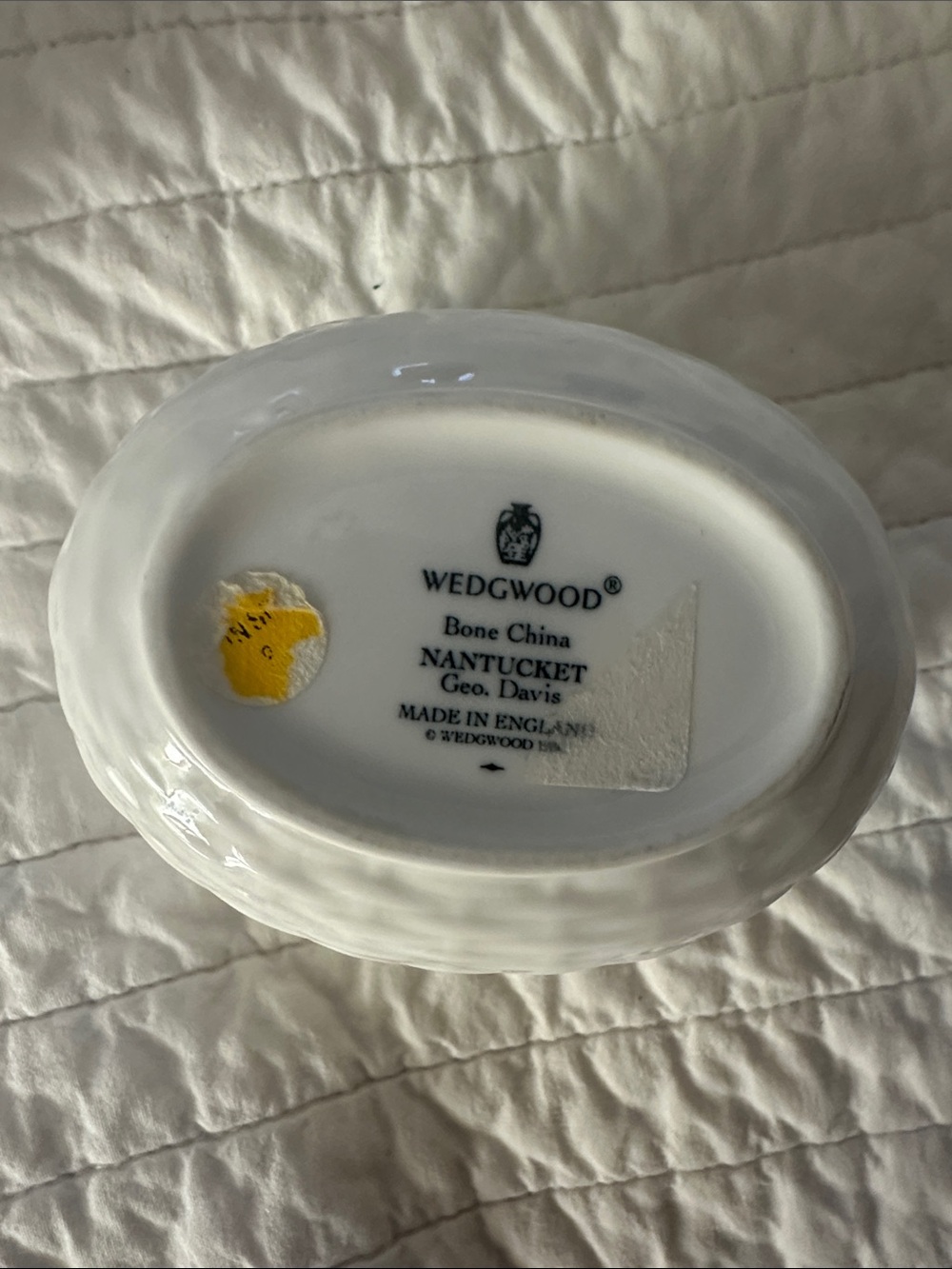 Wedgewood Nantucket basket cream and sugar bowl euc - Picture 3 of 3